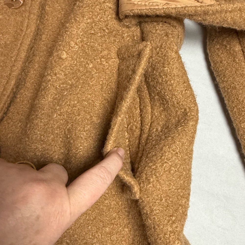 Isaac Mizrahi Live! Boucle Belted Jacket in Camel Size 2X - Picture 7 of 10